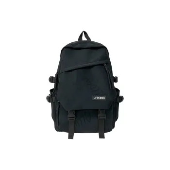 BUBM Composite Cloth Backpack Unisex Black/Ecru/Red/Blue/Green