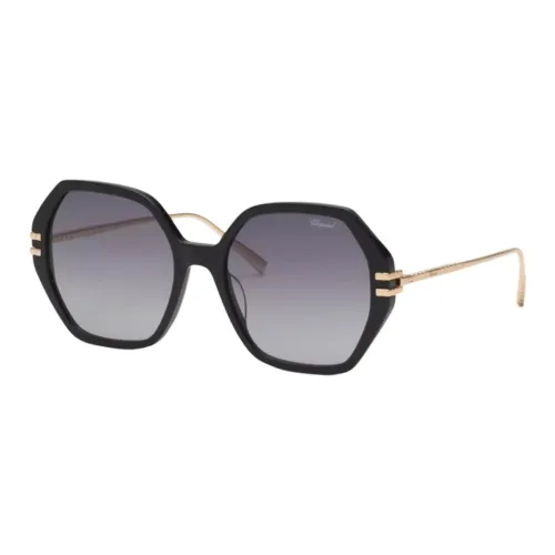 CHOPARD Acetate Irregular Shape Gg0024s Sunglasses Women's Black