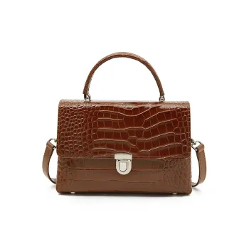 Old Man's Head Cow Leather Shoulder Bag, Crossbody Bag, Handbag Regular Women's Black/Red/Brown