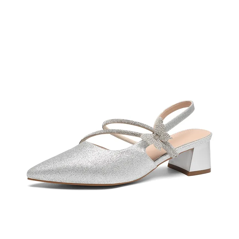 ZHR Chunky Heel High Heels 4.5cm Women's-1