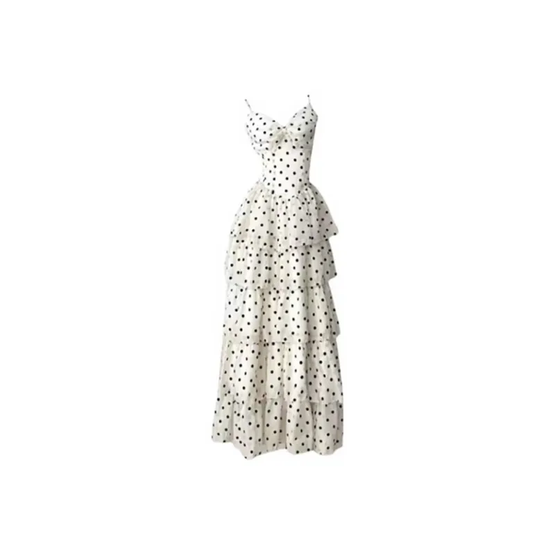 POPO.INFO Slip Dresses Women's White-0