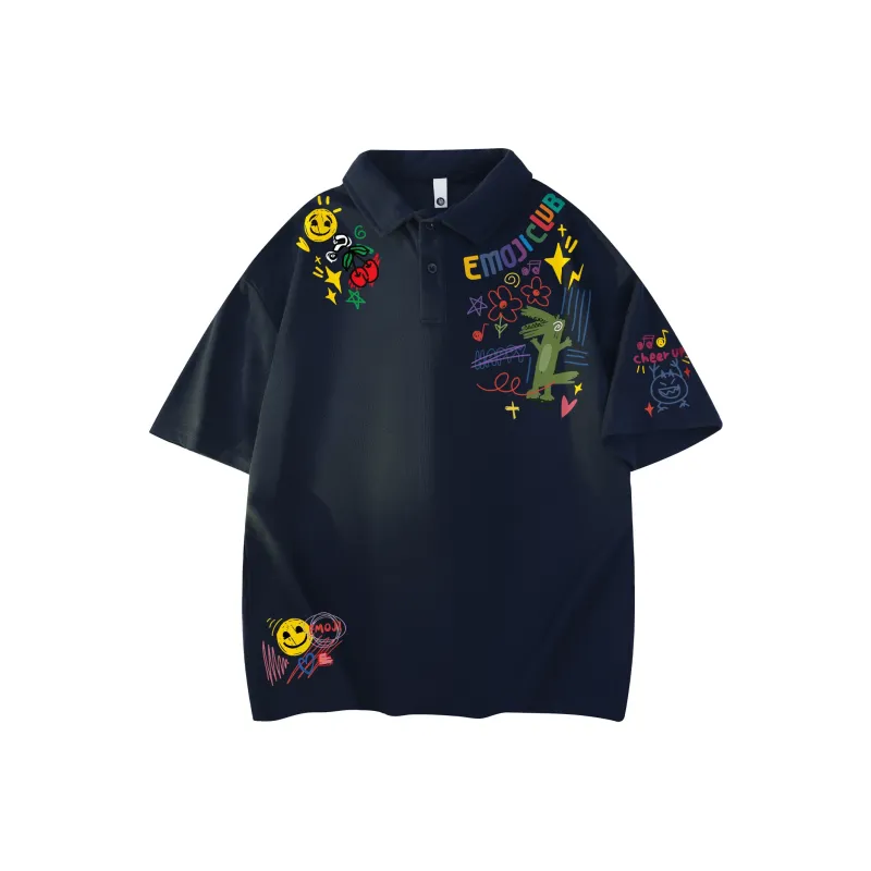 Emoji Polo Shirts Unisex-20