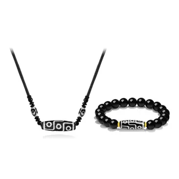 Master Kim Ebony Wooden Necklaces Unisex