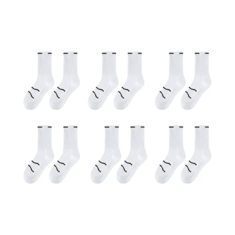 Gentle Welcome Basketball Socks Men's 6 Pack-0