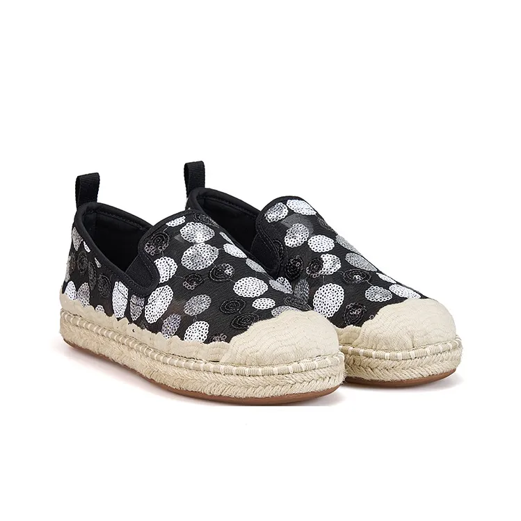 Joy&Mario Espadrilles Women's Black, Champagne-2