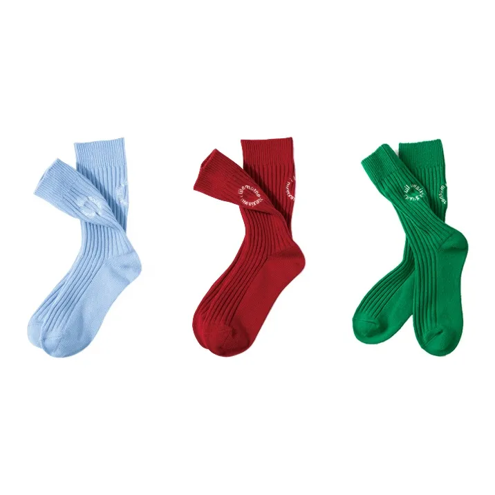 Under The Boots Mid Calf Socks Unisex 3 Pack-0