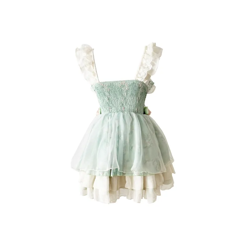 PAZZO Slip Dresses Women's Green-1