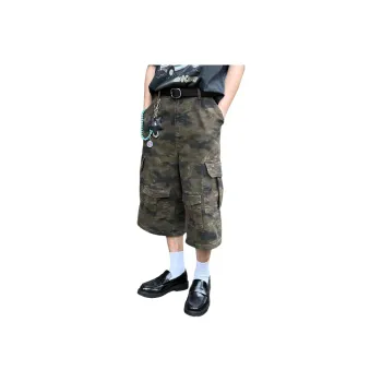 DUATOGE Denim Shorts Men Camouflage 