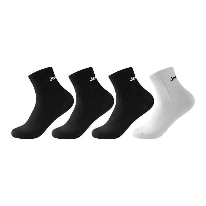Jeep Mid Calf Socks Unisex 4 Pack-10