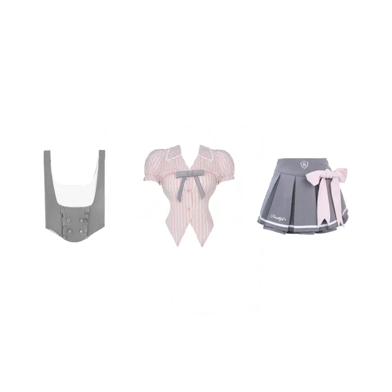 Udon House Two Piece Skirt Sets Women's-0