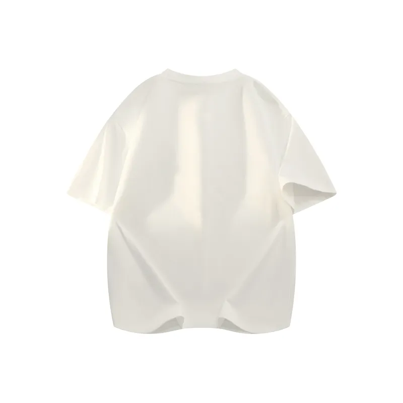 CHOUCHOUS Drop Shoulder Sleeve T Shirt Women's-17