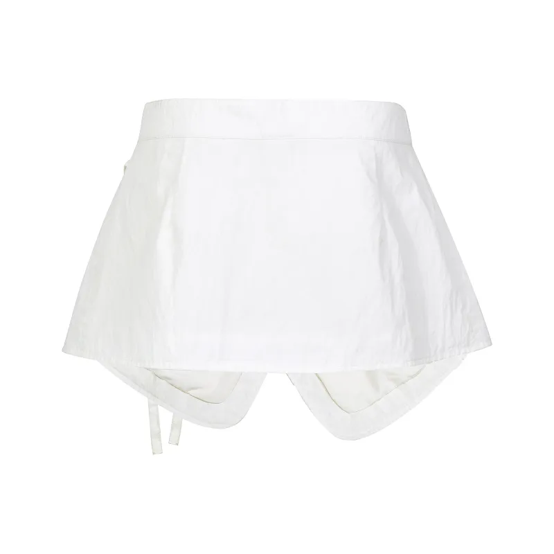 Guuka Hero Casual Short Skirts Women's White-1