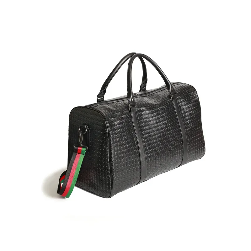 Yalu PU Handbag Travel Bag Men's Black-3