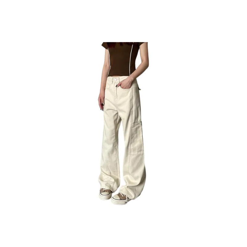 BENGEN Casual Pants Women's Apricot Pants-0