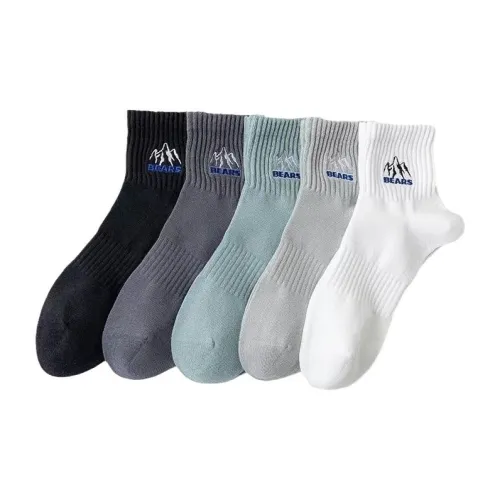 Gentle Welcome Mid Calf Socks Men's 5 Pack