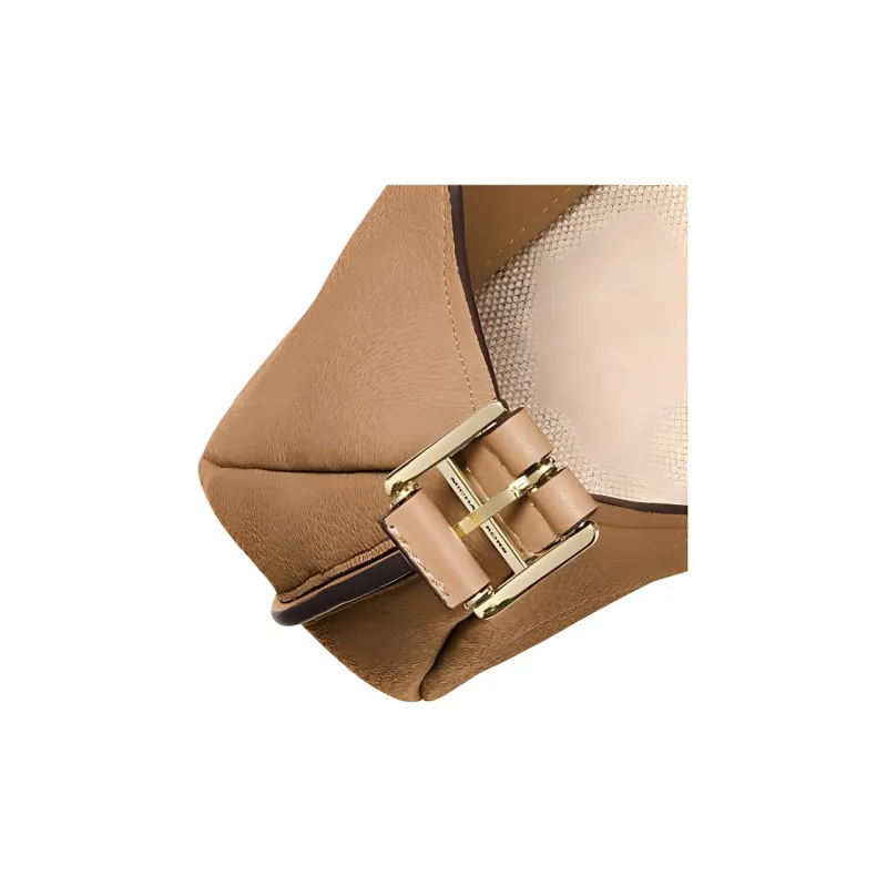 MICHAEL KORS Nolita Leather Hobo Bag, Handbag, Shoulder Bag Trumpets Women's Brown-3