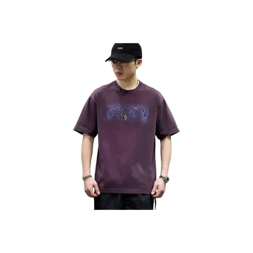 BUYDAUL T Shirts Men Purple