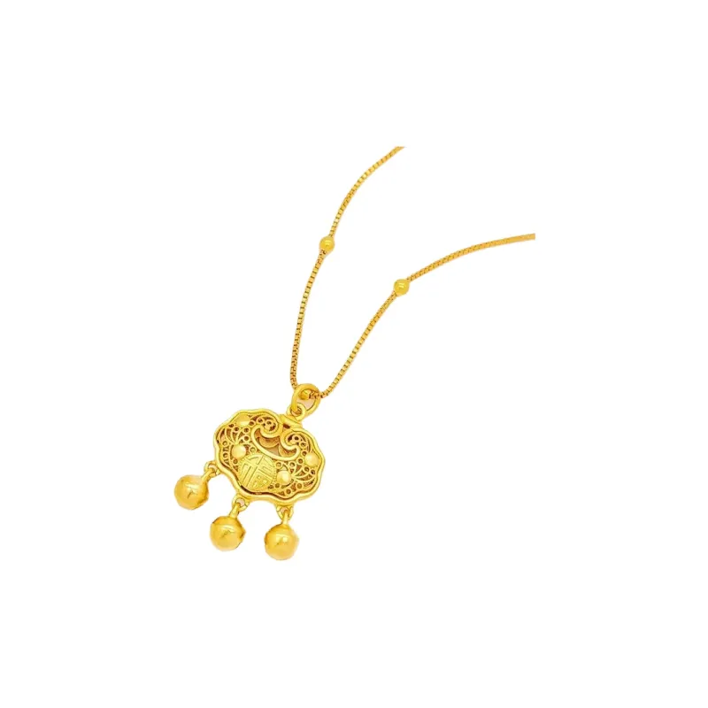 Imono Gold Plated Copper Necklaces Unisex-0