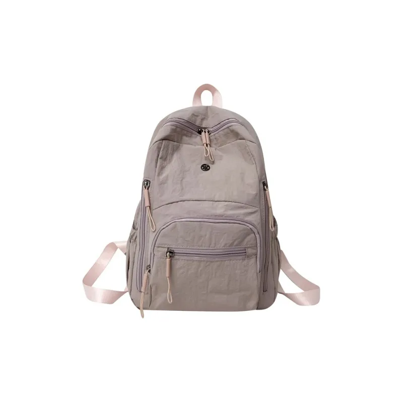 Moonshine Nylon Backpack Unisex Black/Ecru/Orange/Pink/Purple-8