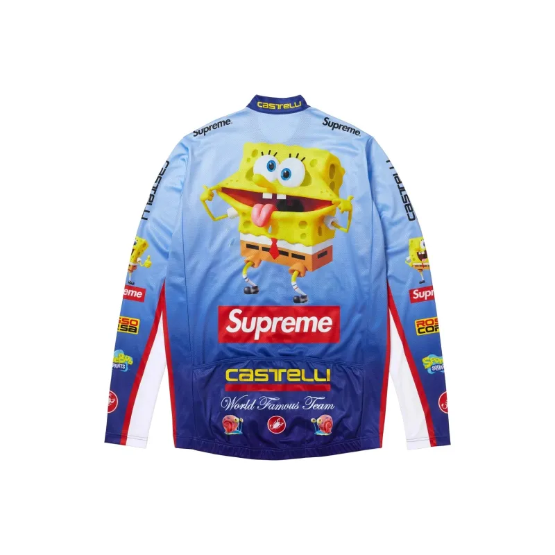 Supreme SpongeBob SquarePants Castelli L/S Cycling Jersey-4