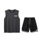 2 Pack (Dark Gray Top+Black Pants)