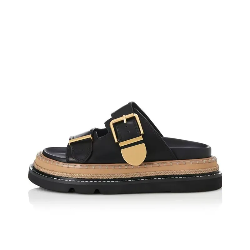 ALIAS MAE Rubber Foam Outsole Odor Resistant Slide Slippers Women's Black-0