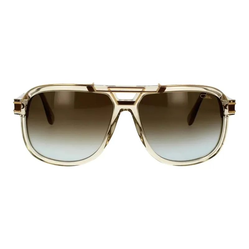 CAZAL Acetate Irregular Shape Sunglasses Unisex Brown-1