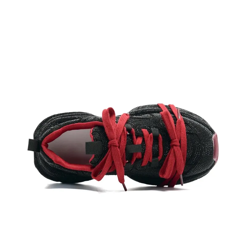 Yang Nianhua Breathable Coverage Balance Low Top Chunky Sneakers Women's-3