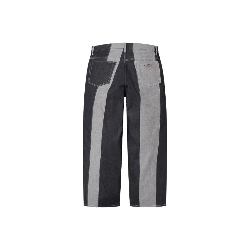 Supreme Paneled Stripe Baggy Jean-3