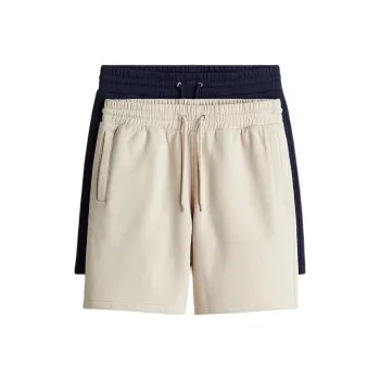 H&M Sports Shorts Men 2 Pack Blue+Beige