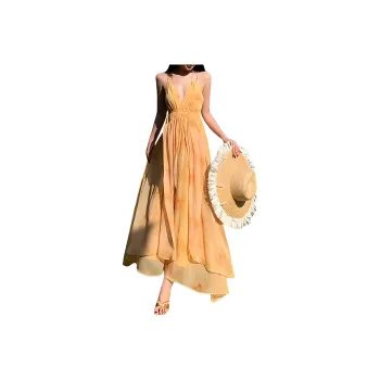 HELEH Slip Dresses Women's Orange