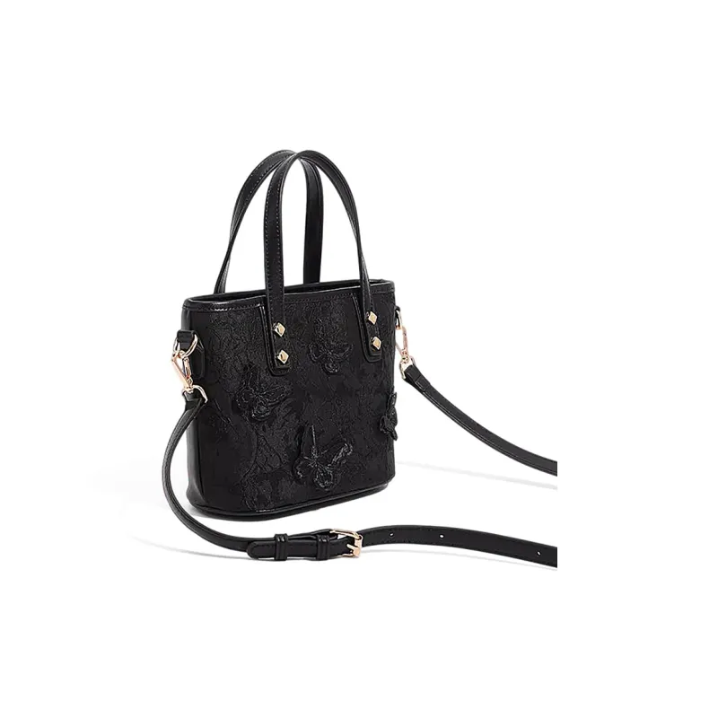 CLEVER& KETCH PU Shoulder Bag, Crossbody Bag, Handbag Women's White/Pink/Black-8