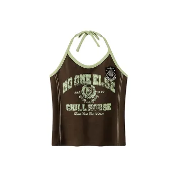 NO ONE ELSE Tank Tops Women's Mustard Green