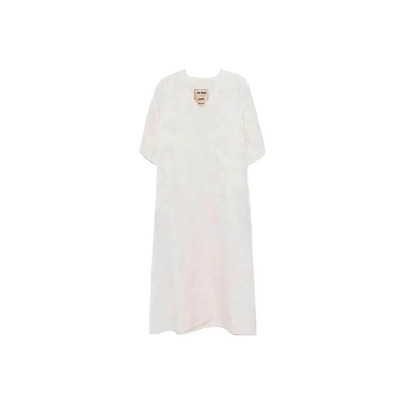 UMA WANG Short Sleeved Dress Women's White-0