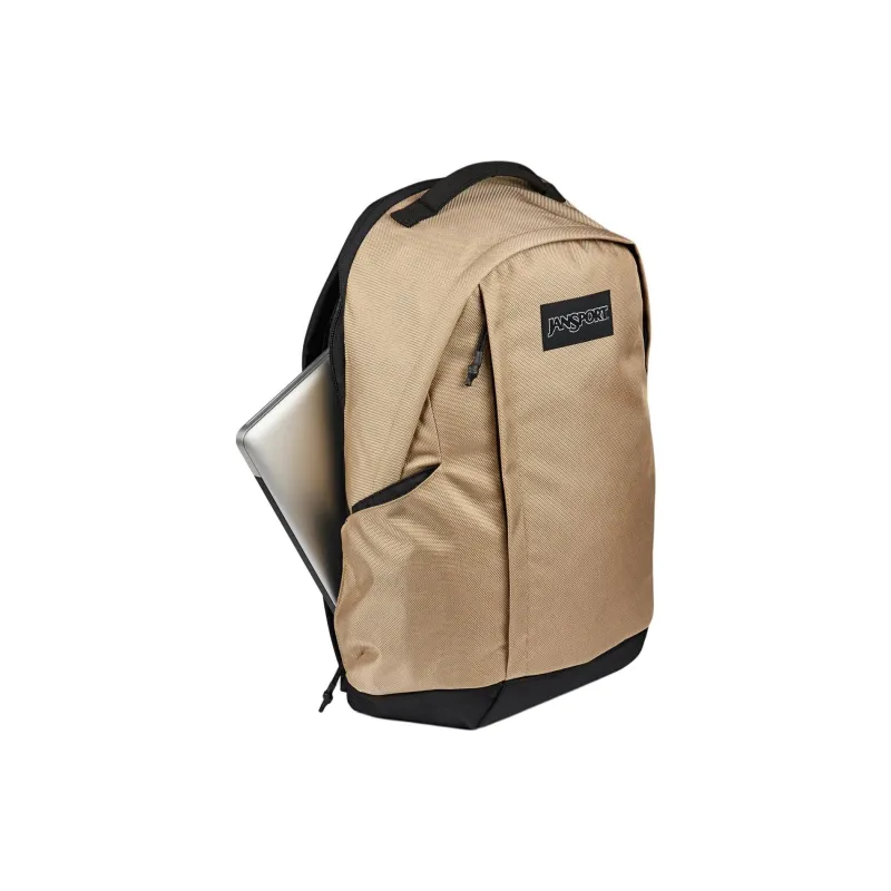 JanSport Recycled Polyester Backpack Unisex Brown & Black-4