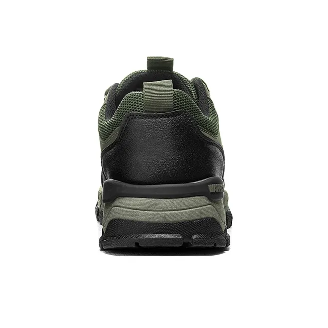 WARRIOR Hiking / Trekking Shoes Men Low Top Army Green-3