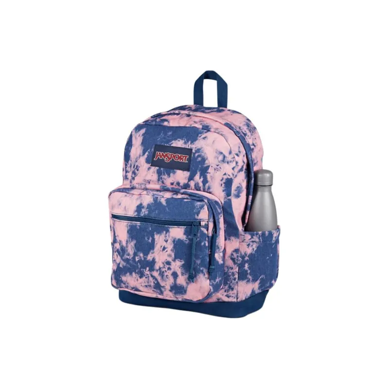 JanSport Suede Backpack Unisex Pink & Blue-6