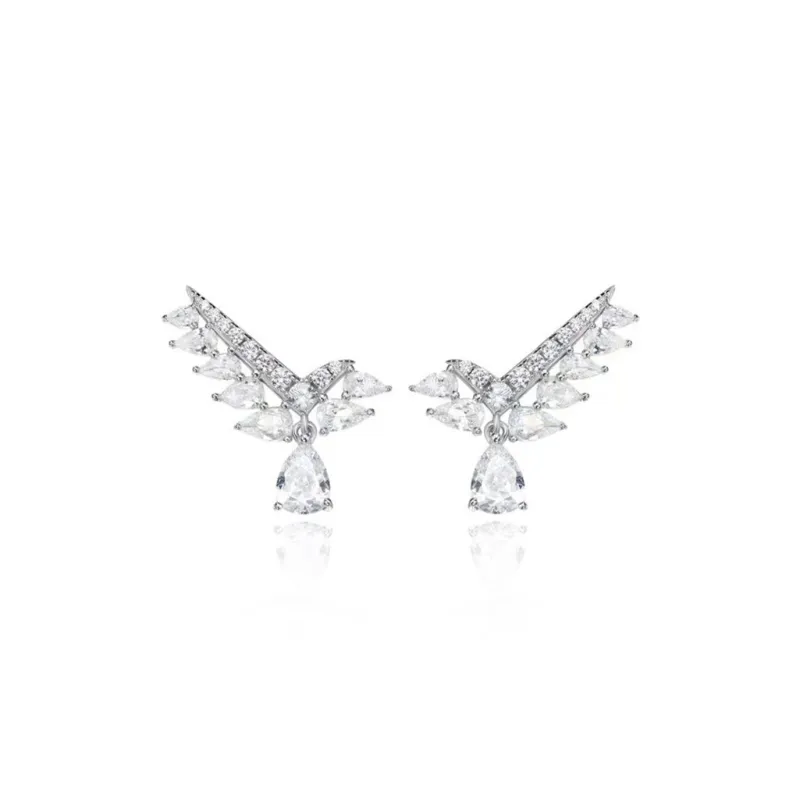 Drejew Zircon Stud Earrings Women's-0