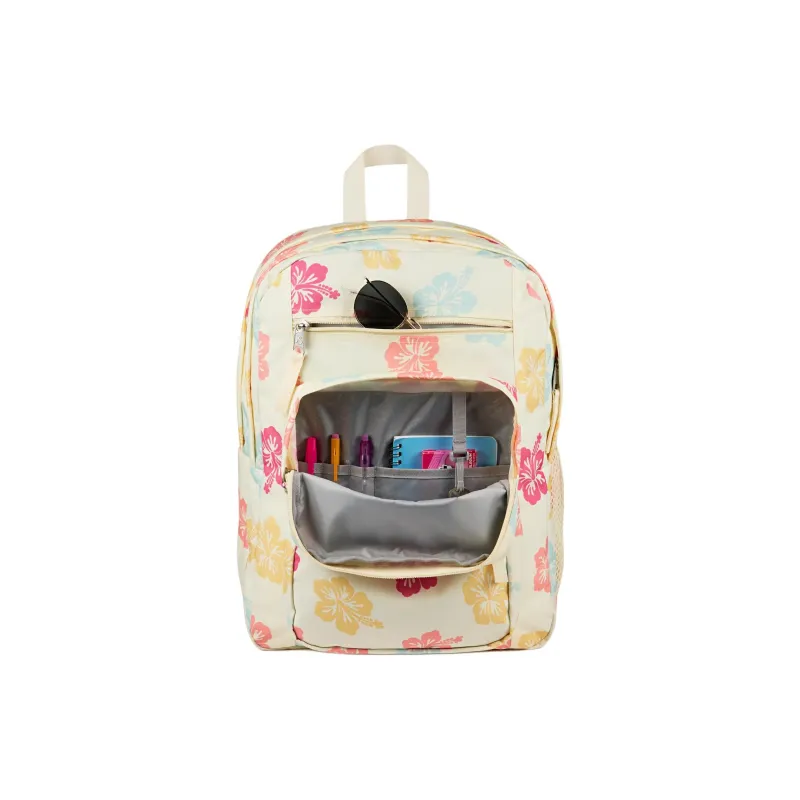 JanSport Polyester Backpack Women's Beige & Pink-5