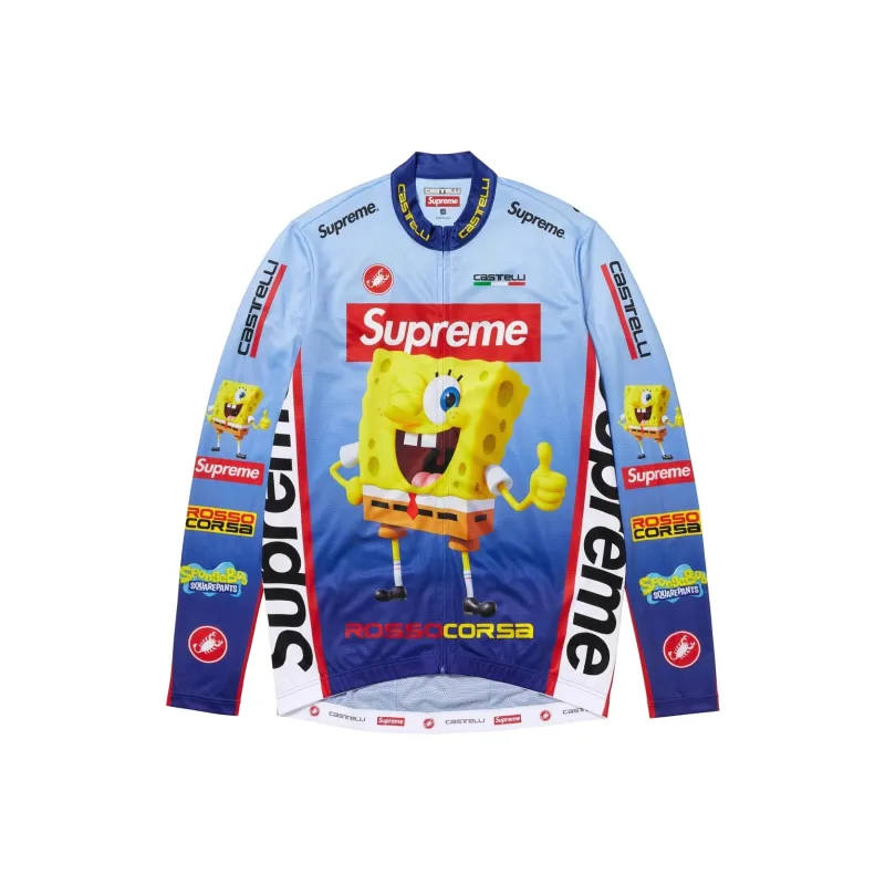 Supreme SpongeBob SquarePants Castelli L/S Cycling Jersey-3