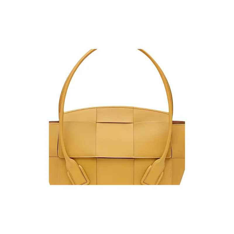 Bottega Veneta Sheepskin Handbag Medium Size Women's Curry-4