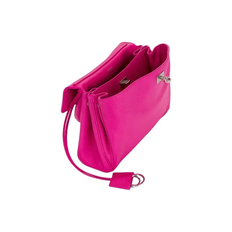 Balenciaga Rodeo Grain Calfskin One Shoulder Handbag Trumpets Women's Exquisite Red-3