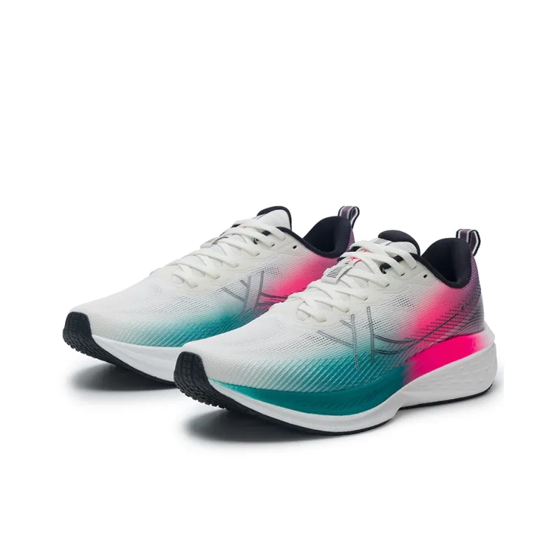 XTEP Shock Absorbers With Slip Resistant And Abrasion Resistant Properties Low Top Running Shoes Men's White Green Red-1