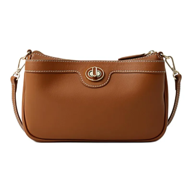 FION Cow Leather Shoulder Bag Women's Multicolor-1