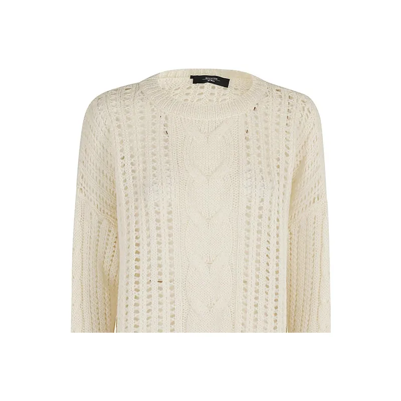WEEKEND MaxMara Crewneck Crochet Jumper-2