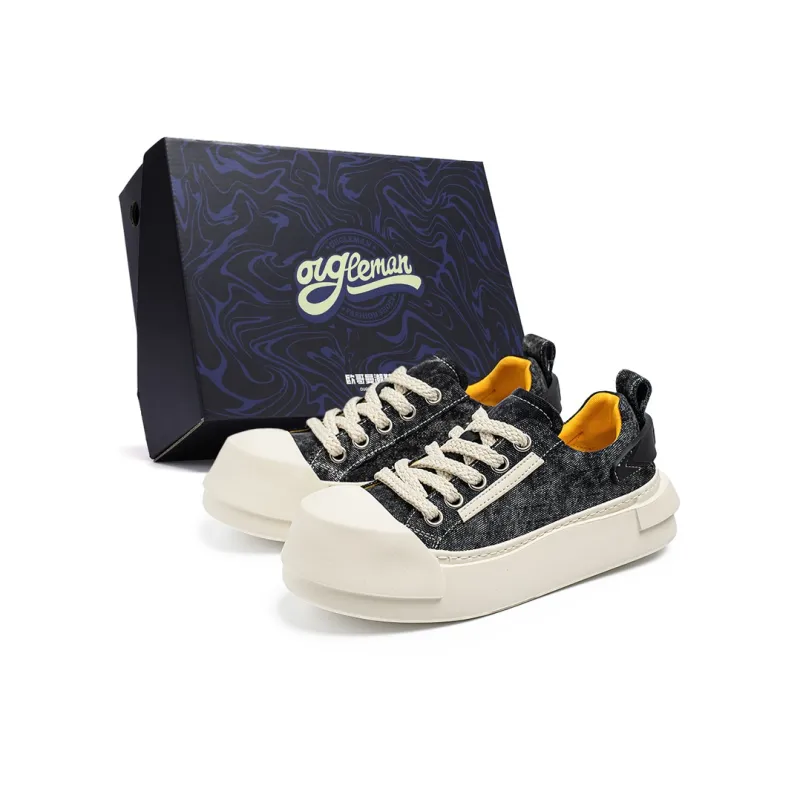 OUGLEMEN Low Top Skateboard Shoes Men's-0