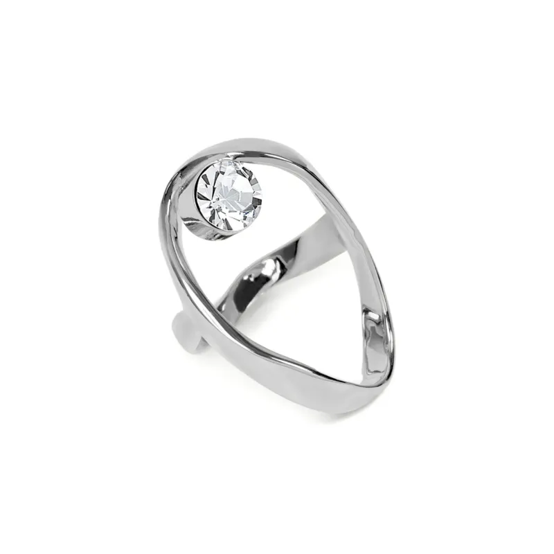 DRIES VAN NOTEN Waved Jewel Ring-0