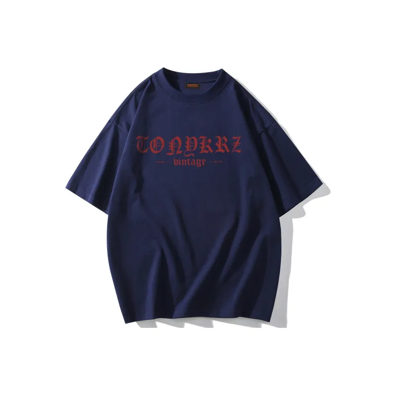 TONYKRZ T Shirts Unisex Navy Blue-0