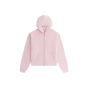 KITH SS25 Leary Lounge Zip Hoodie Jacket Women's Pink
