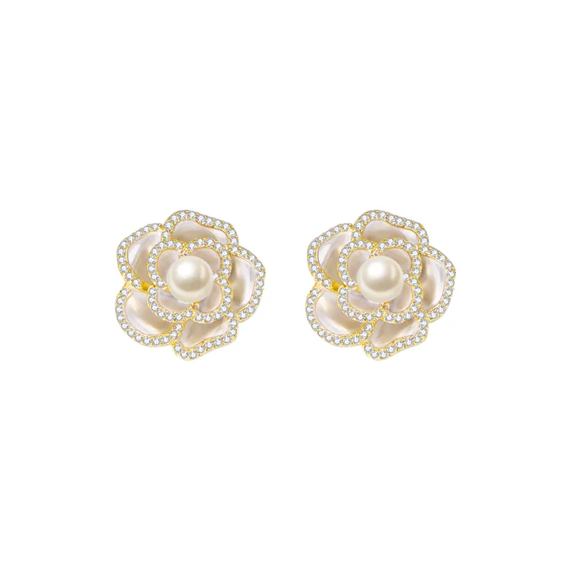 ZEGL S925 Silver Stud Earrings Women's-0